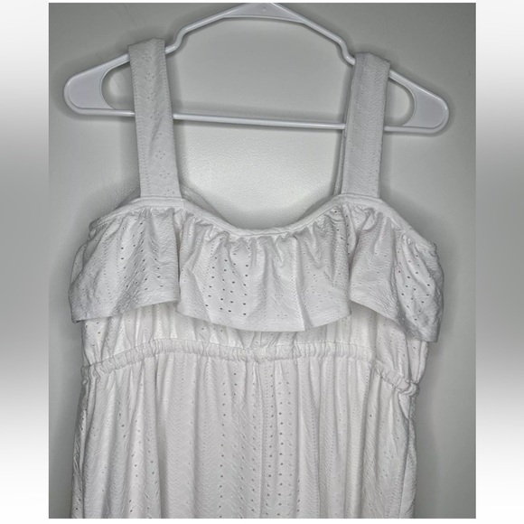 Adyson Parker White Strappy Maxi Dress Size Large NWT Yacht/Wedding/Engagement - Picture 6 of 8